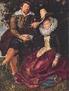 Peter Paul Rubens Rubens and Isabella Brant in the Honeysuckle Bower France oil painting artist